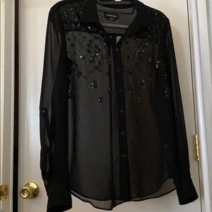 Bebe sheer shirt